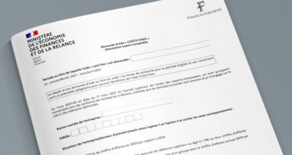 Aide « co&ucirc;ts fixes » : le formulaire pour la p&eacute;riode mars-avril est disponible