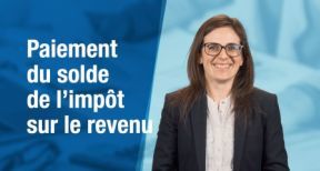 Paiement du solde de l’imp&ocirc;t sur le revenu