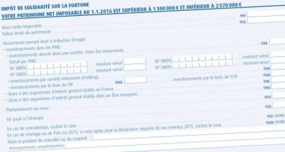 Le formulaire de d&eacute;claration compl&eacute;mentaire des revenus s’&eacute;toffe